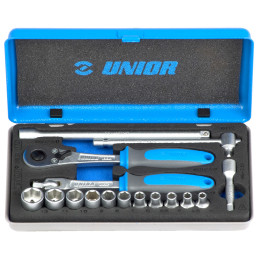 188BI SET 16PZ.1/4" IN CASS.+ACC UNIOR 