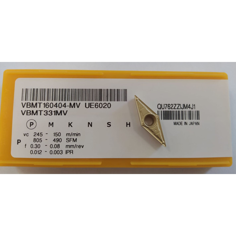 VBMT 160404-MV UE6020 INSERTI MITSUBISHI 